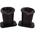Baitaihem Pack of 2 Plush Lined Eyeglasses Holder Stand Protective Glasses Case For Desks Or Nightstands