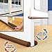 Iekofo No Cold Air - Bottom Door Draft Stopper 80cm Weather Stripping Air Seal Gap Blocker Double Door Window Draft Stopper