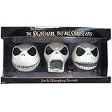 Nightmare Before Christmas Jack Hanging Heads 3 Count Ornament Set