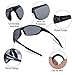 BONMIXC Polarized Sunglasses for Men, Unbreakable Frame & Lens 100% UV400 Blocking & Glare Eliminating