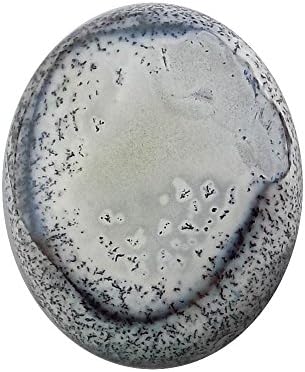 Surbhi Crafts Dendritic Opal 64Ct Agate Gemstone Cabochon, Oval Shape Dendritic Opal Cabochon 36x29x8mm A20K-2552