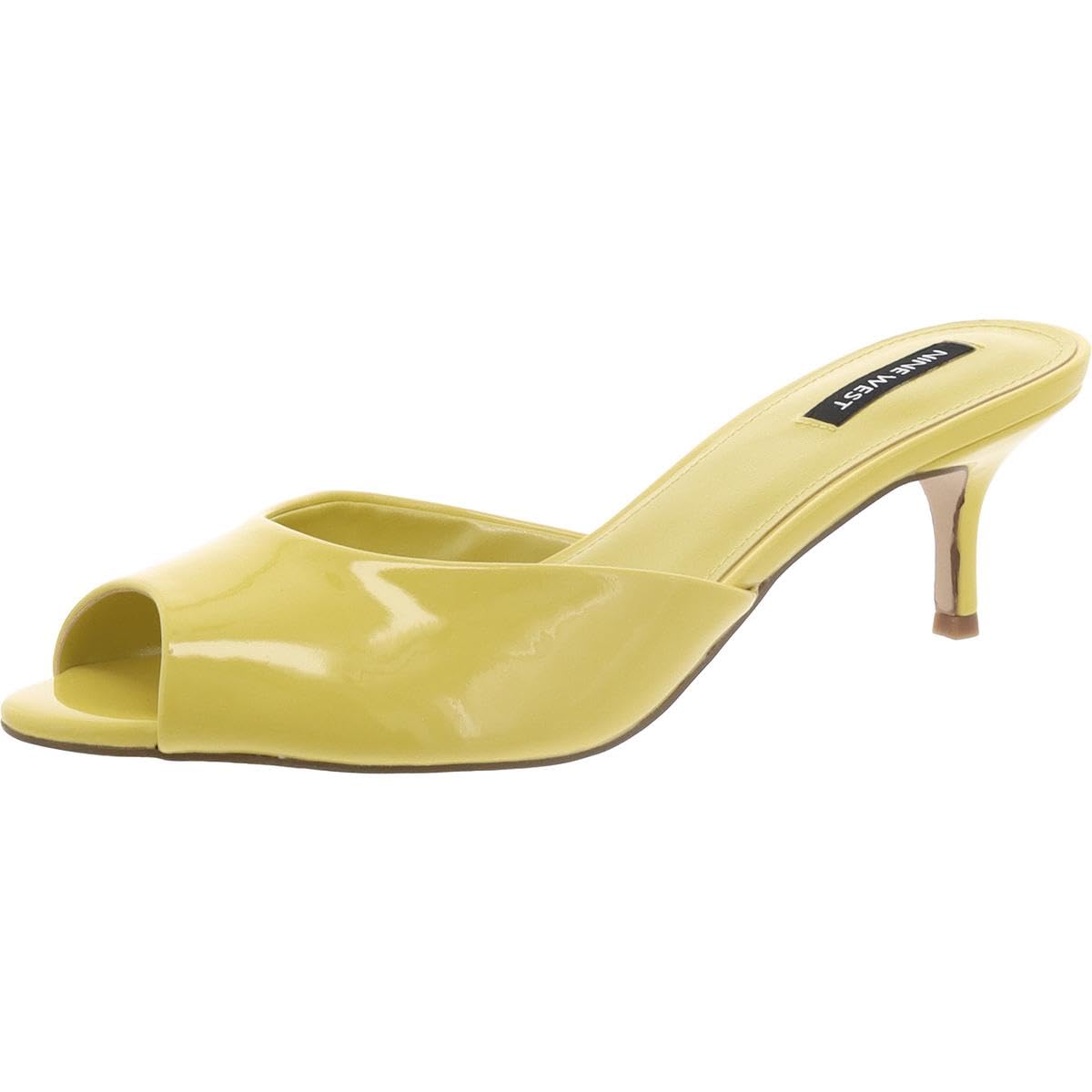 Nine West Women’s Luvlie3 Heeled Sandal, Lemon Pie 700, 7.5