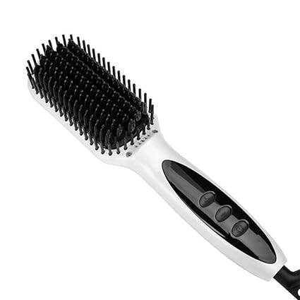 CSFM-Hair Pelo Cepillo de alisado, Un Paso Recto y Brillo Profesional Eléctrico Enderezar
