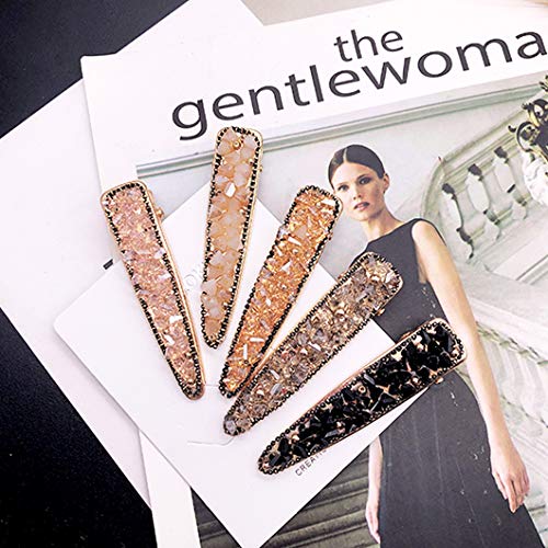 image for Messen Shining Crystal Hair Clip Gold Hair Pin Headwear for Women Duck