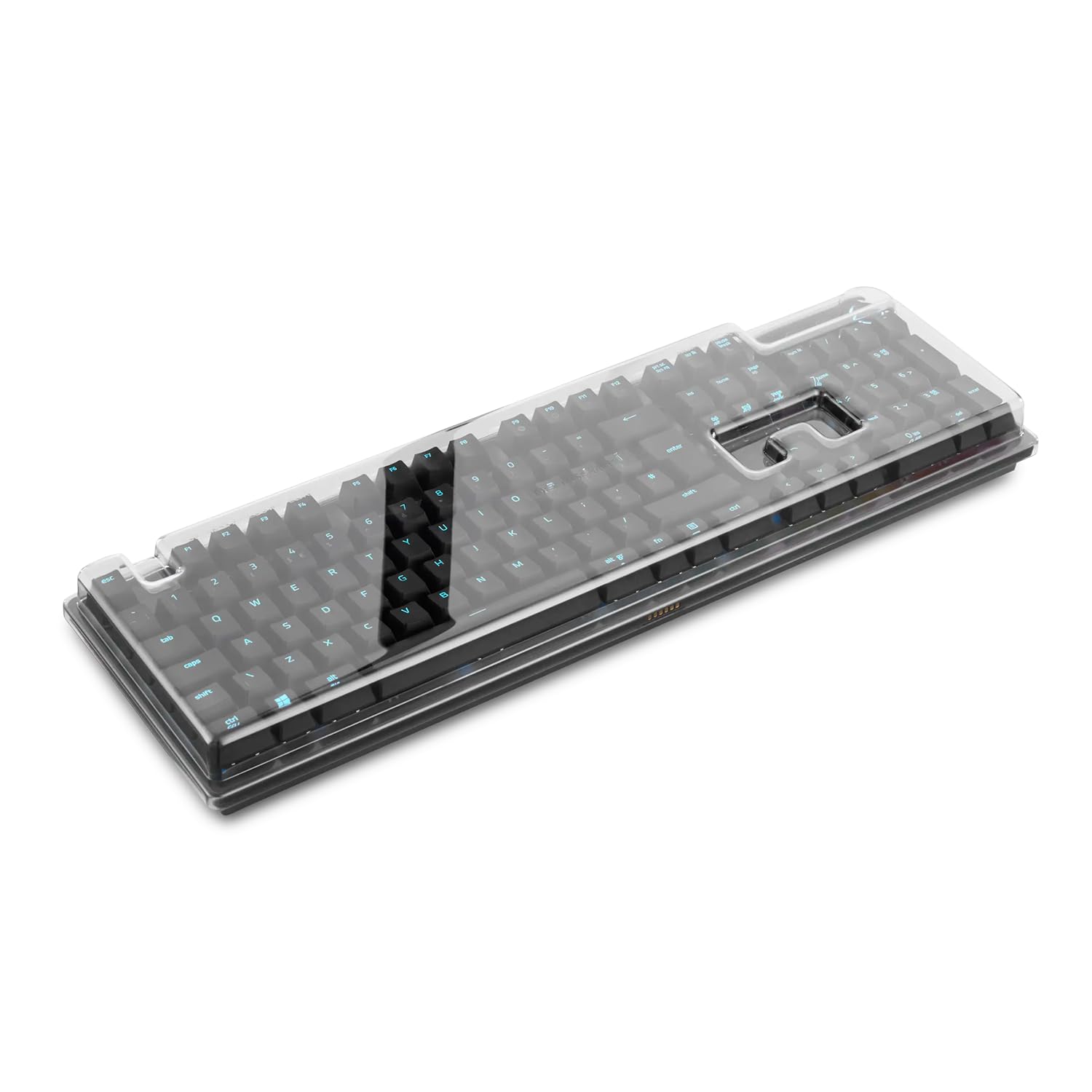 Decksaver cover for Razer Huntsman Elite/V2 keyboard series - Smoked/clear protective lid, made in the UK - the gamers' choice for unbeatable protection