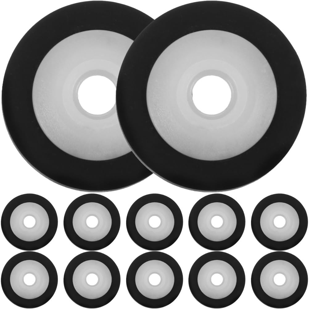 LIFKOME 12pcs Pinch Roller for Audio Recorders Cassette Tape Replacement Repair Rollers for Music Players and Video Tape Machines