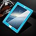 iPad 2 Case,iPad 3 Case,iPad 4 Case, AICase Kickstand Shockproof Heavy Duty Rubber High Impact Resistant Rugged Hybrid Three Layer Armor Protective Case with Stylus for iPad 2/3/4 (Black/Blue)