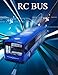 fisca RC Truck Remote Control Bus, 6 CH 2.4G Car Electronic Vehicles Opening Doors and Acceleration Function Toys for Kids with Sound and Light (Blue)