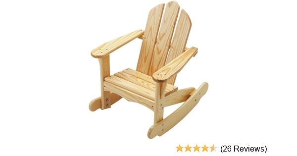 unfinished wood rocking chair child