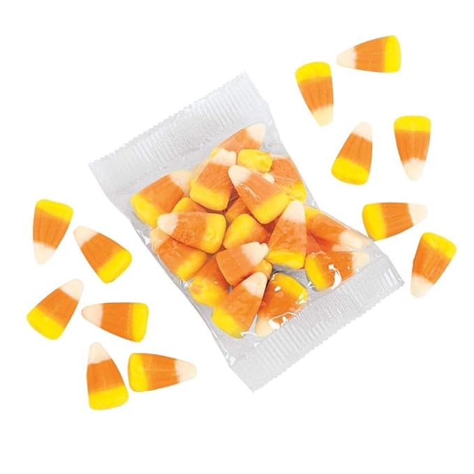Candy Corn Treat Bags for Halloween (32 pack) Bulk