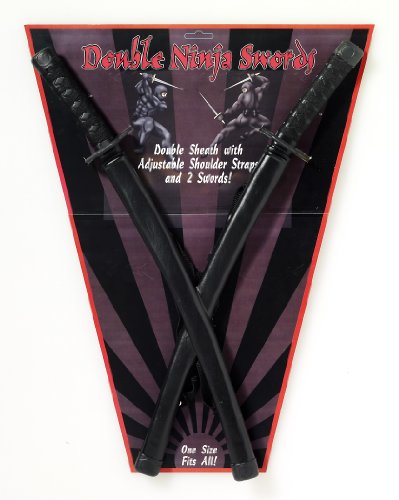 Forum Novelties Men's Double Sheath with 2 Ninja Swords