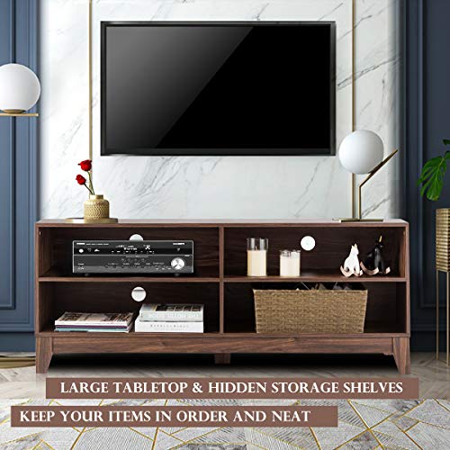 Tangkula-Wooden-TV-Stand-Rustic-Style-Universal-Stand-for-TVs-up-to-65-Flat-Screen-Home-Living-Room-Storage-Console-Entertainment-Center-58-Inch-TV-Stand-Walnut