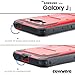 Samsung Galaxy Luna / Galaxy J1 (2016) J120 / Amp 2 / Express 3 case, COVRWARE [Aegis Series] Built-in [Screen Protector] Heavy Duty Full-Body Rugged Holster Armor [Belt Clip][Kickstand], Red