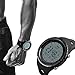 Mens Military Watches Sports Wrist Digital Watch with Large Dial LED Electronic Wristwatch Army Waterproof Watches Black