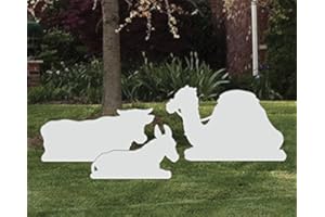 FrontYard Originals All-Weather Camel, Ox, Donkey Large Nativity Add-On, Waterproof, Made in USA, Up to 27 inches Tall, Durable Material, Simple Assembly, Easy Storage, Yard Nativity Add-On Set.