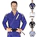 Elite Sports BJJ GI for Men IBJJF Kimono BJJ Jiujitsu GIS W/Preshrunk Fabric & Free Belt (See Special Sizing Guide) (Blue, A1)