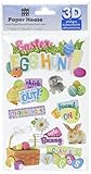 Paper House Productions STDM-0176E 3D Cardstock Stickers, Easter Egg Hunt (3-Pack)