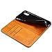 iPhone 8, 5.8 inches, PU Leather Wallet Phone Case iPhone Case with Card Holder Kickstand Protective Flip Cover Brown Cover