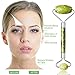 2018 Upgraded Jade Roller/For Face Eyes Neck Durable Anti-Aging Facial Massager/ 100% Real Jade Stone Roller with Double Head/Slim Face Stimulate Face Blood Flow Circulation/Safe Natural Skincare