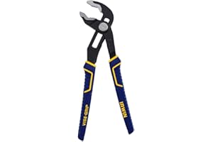 IRWIN VISE-GRIP Pliers, V-Jaw, 10-Inch, Press & Slide Button, Anti-Pinch, Anti-Slip (2078110)