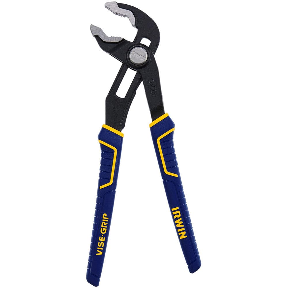 IRWIN Vise-Grip Pliers, V-Jaw, 10-Inch, Press & Slide Button, Anti-Pinch, Anti-Slip (2078110)