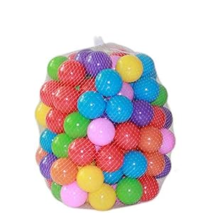 50PCS Eco-Friendly Colorful Ball Soft Plastic Ocean Ball Funny Baby Kid Swim Pit Toy Water Pool Ocean Wave Ball(5.5CM)