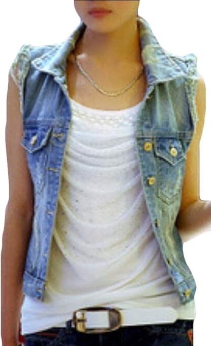 sexy denim vest