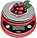 Ozeri Pronto Digital Multifunction Kitchen and Food Scale, Black on Red