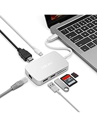 MiniX Neo C X, adaptador USB C Multiport con HDMI, Color Plateado [] (compatible con Apple MacBook y MacBook Pro). Se vende directamente por Ethernet 10 100Mbps MINIX Tecnología Limited.