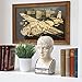 Urban Trends Ceramic Phrenology Head Bust, Small, Gloss White