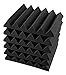 A2S 6 Pack 2-Inch Sound Proof Foam Panels w/Adhesive Stickers - Fireproof - SGS Certified - Acoustic Diffusers - Sound Deadening Material - Sound Proofing Padding for Wall - High Density 25Kg/CMB