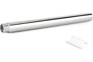 TAISHER 1PCS Stainless Steel Pipe Fittings, 3/4" NPT Male x 3/4" NPT Female Threaded, 16" Length Nipple Cast Pipe