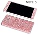 Dreams Mall(TM)Bling Glitter Crystal Diamond Whole Body Protector Film Sticker for Samsung Galaxy Note 5-Light Pink