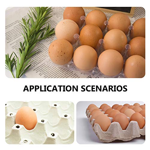 balacoo 5 Stücke Eierkartons Huhn Landmaschinen Klappei Ablage Box Tragbare Kartonablage 6 Grid – Bild 8
