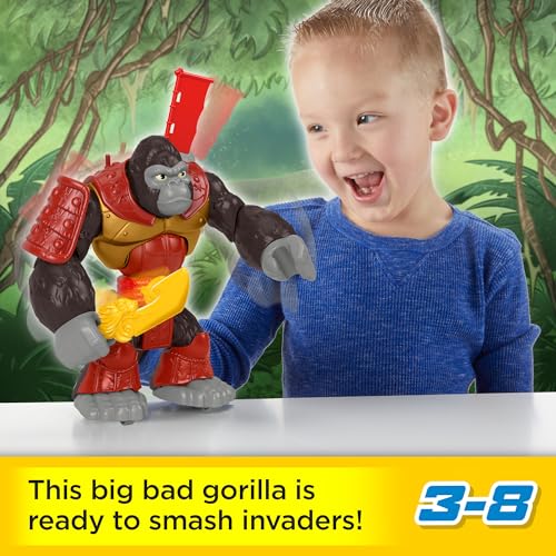 FisherPrice Imaginext Preschool Toy Silverback Gorilla Smash 8In