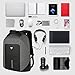 Business Travel Backpack for Men Laptop Backpack Anti Theft with USB Charging Water Resistant College School Computer Bag for Women & Men (Gray)