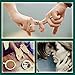 DoerDo Silicone Wedding Ring For Men & Women By, Durable Couple Rubber Sport Band For Active Style - Classical Combination