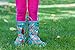 Lone Cone Rain Boots with Easy-On Handles in Fun Patterns for Toddlers and Kids, Campfire Critters, 9 Toddler