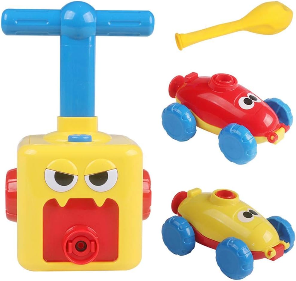 Car Balloon Racers, Early Educational DIY Toy, Inertial Power Car Fun Party Toys for Toddlers Children