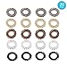 Spiral Hair Ties 20 Pcs Hair Rubber Bands Ponytail Holders for Women Girls Plastic Coil Hair Ties phone Cord Hair Tie Set
