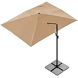 Sunnyglade 10x13Ft Cantilever Patio Umbrella Rectangular Deluxe Offset Umbrella 360°Rotation & Integrated Tilting System Pati