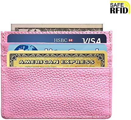 Slim Front Pocket Minimalist Inserts Credit Card Mens Wallet Genuine Leather Small Size With Chain