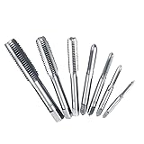 Metric Thread Tap, 7Pcs Bearing Steel Metric Screw