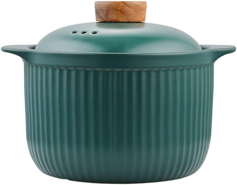 Non-Stick Induction Enamel Cast Iron Pot, 16.5cm-1.8L Round Casserole Dish With Lid ， Saucepan, Soup Pot, Gas Induction dishwasher, oven, General Purpose (Color : Green)