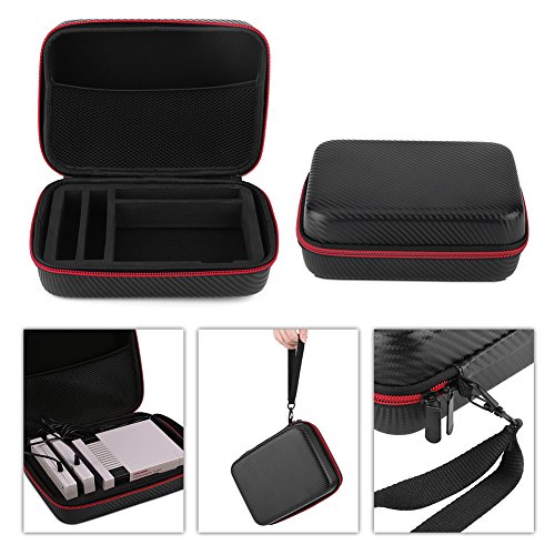 Richer-R Carrying Case for Nintendo Switch, Game Traveler Deluxe and Storage Case,Waterproof Travel Storage Bag Shell for Nintendo NES Classic Console & Accessory