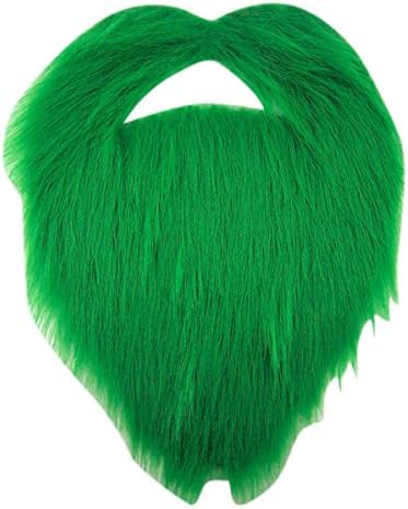 Dubster Self Adhesive Green Beard and Mustache Costume Accesory