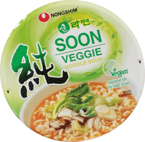 NONGSHIM SOON VEGGIE NOODLE CUPS 75G (2 CUPS)