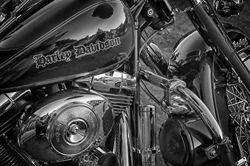 Harley Davidson Wall Art, Motorcycle Gift For Men, Man Cave Decor, Man Gift, Boyfriend Gift, Garage Decor