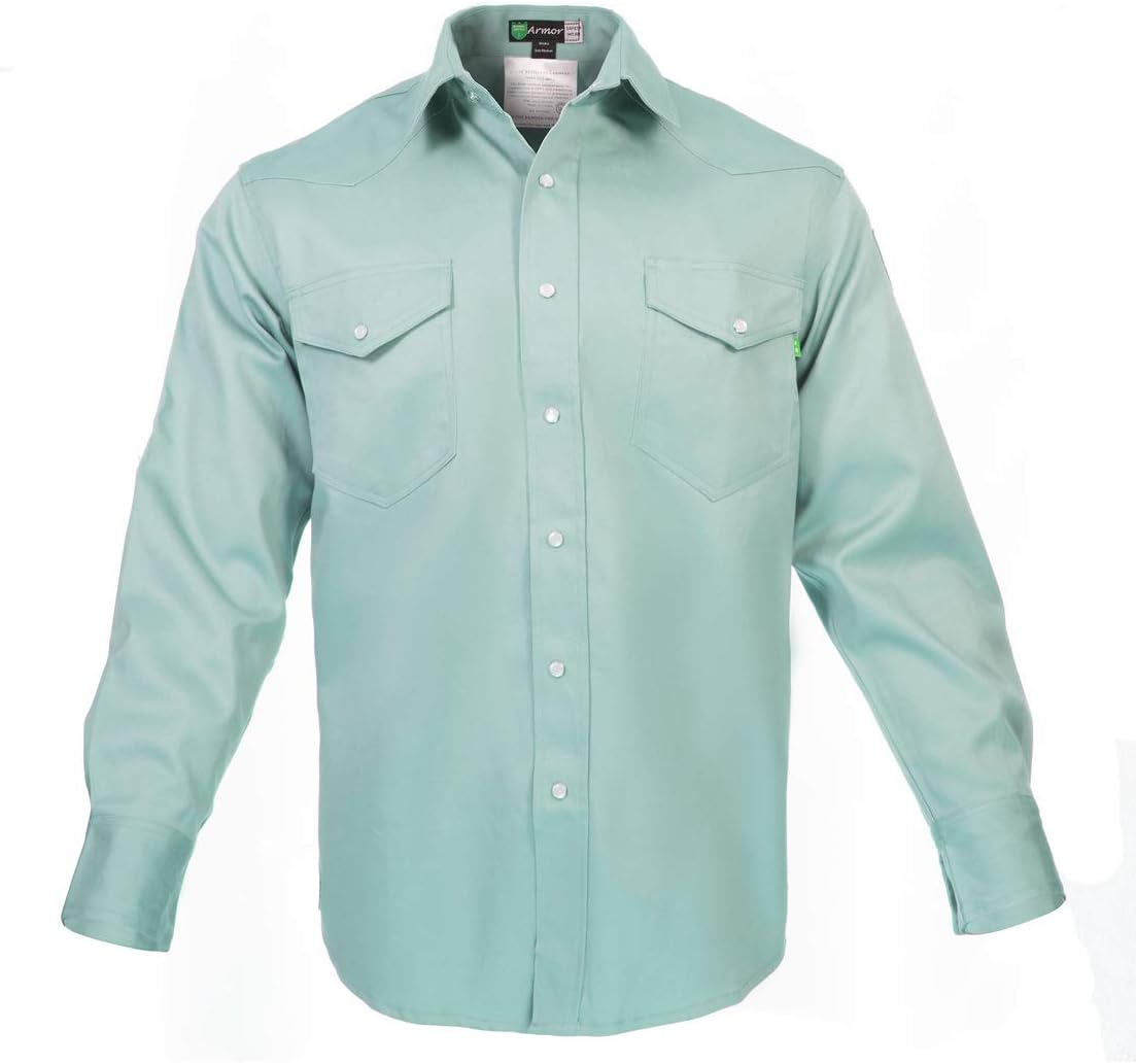Flame Resistant FR Welding Shirt - Heavy Weight - 100% C - 9 oz