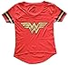 Bioworld Wonder Woman Juniors Foil Logo Tee Shirt XL Red